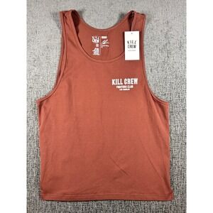 Kill Crew Porrada Series Vol 1 Fighters Club Tank Top Rust Brown Mens XS NEW